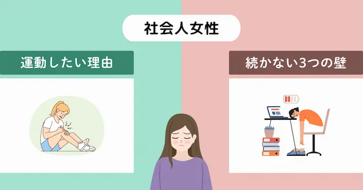 社会人女性が「運動したい理由」と「続かない3つの壁」