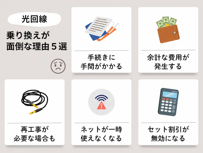 光回線の乗り換えがめんどくさい理由&解決策