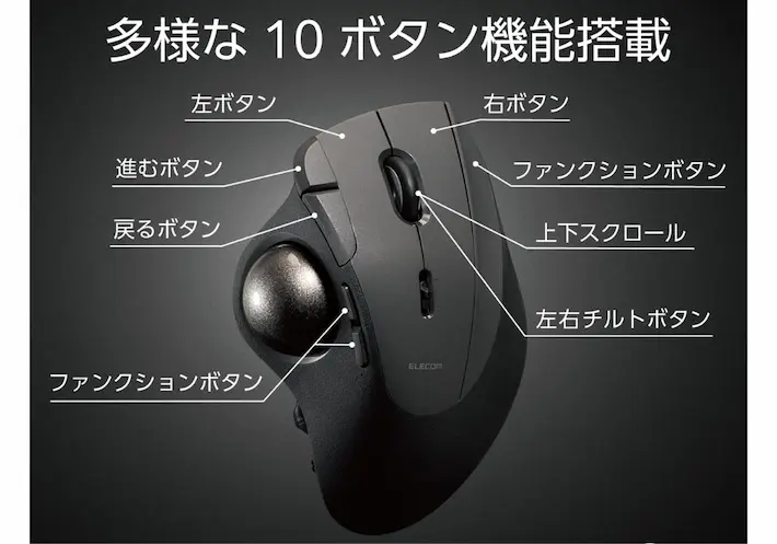 多機能トラックボールマウス
